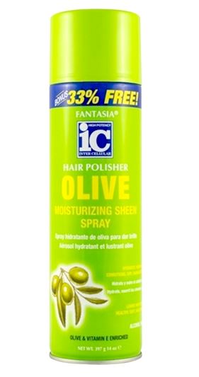 FANTASIA IC HAIR POLISHER OLIVE MOISTURIZING SHEEN SPRAY 14oz