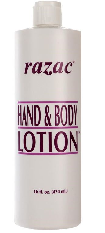 RAZAC HAND & BODY LOTION - 16 OZ