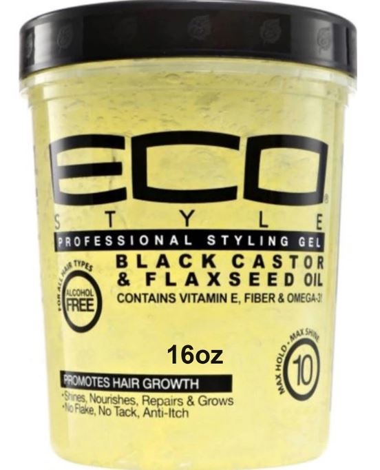 ECO STYLING GLE BLACK CASTOR & FLAXSEED OIL