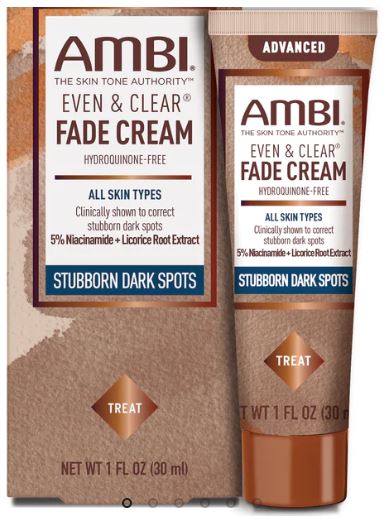 AMBI EVEN CLEAR FADE CREAM HYDROQUINONE FREE ADVANCED - 1 OZ