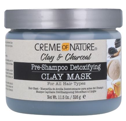 CREME OF NATURE Clay & Charcoal Pre-Shampoo Detoxifying Clay Mask - Sareya Beauty - Calgary hair store, Beauty Supply