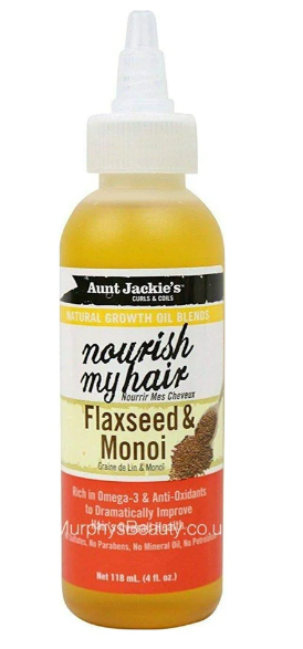 AUNT JACKIE'S Nourish My Hair Flaxeed & Monoi Growth Oil (4oz)