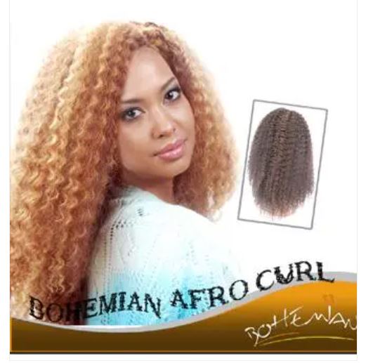 GOLD 100% PREMIUM SYNTHETIC HAIR  BOHEMIAN AFRO CURL