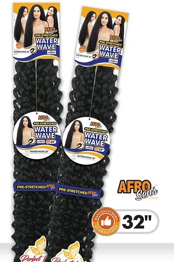 SENSUAL COLLECTION AFRO SENS PRE-STRETCHED WATER WAVE 22"