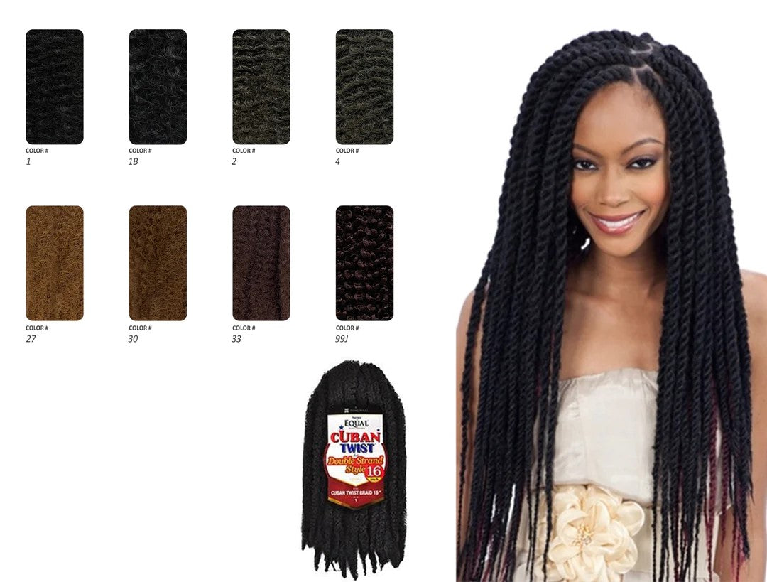 SHAKE N GO FREETRESS EQUAL CUBAN TWIST BRAID 16"