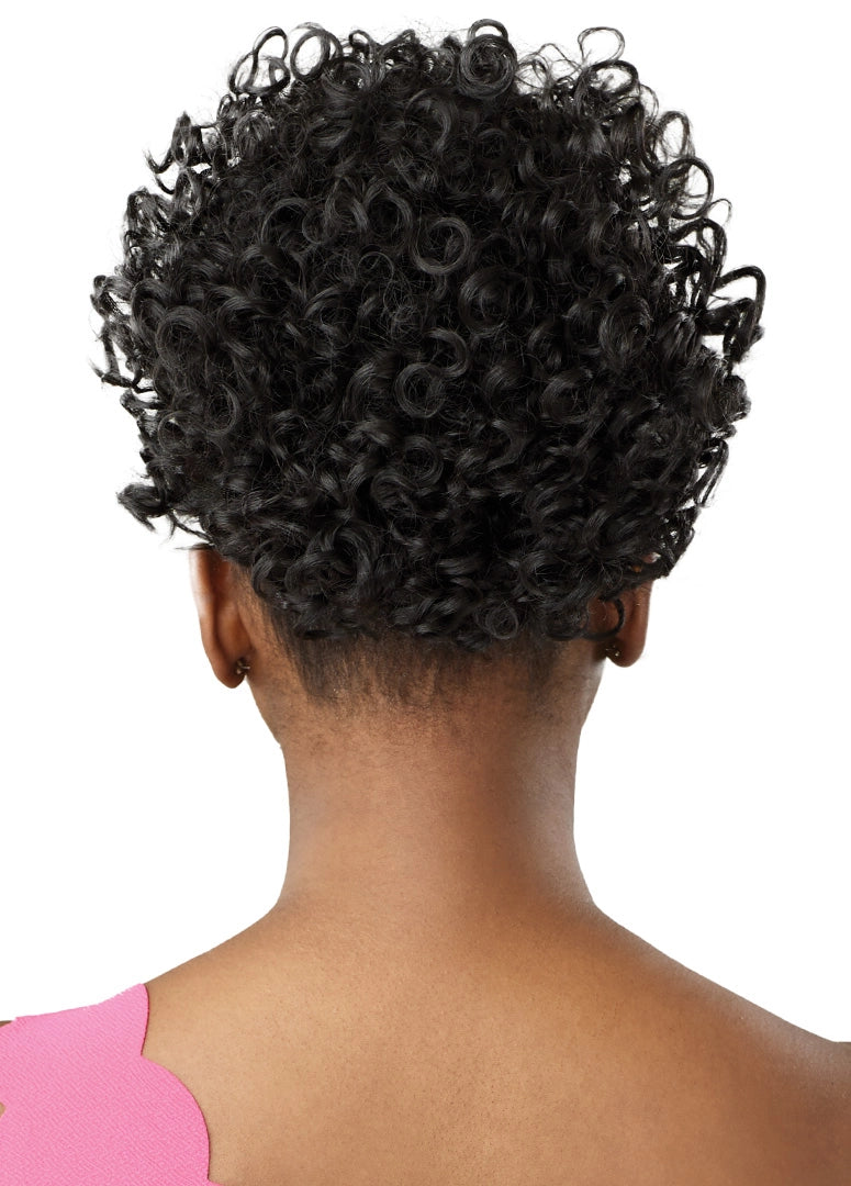 OUTRE PRETTY QUICK DRAWSTRING PONYTAIL- CURLY PUFF- BACK