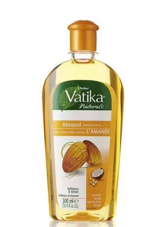 DABUR VATIKA Almond Enriched Hair Oil (300 mL), Sareya Beauty Supply Store in Calgary Alberta Canada 