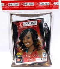 Thumbnail for Packaged hair product with a woman's face on the label, featuring the brand 'Darling'.