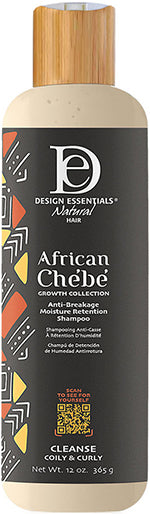 DESIGN ESSENTIALS CHEBE ANTI-BREAKAGE MOISTURE RETENTION SHAMPOO- 12 oz