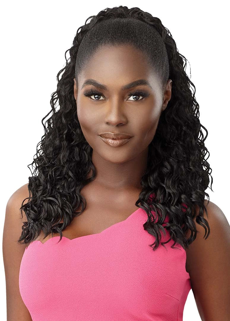 OUTRE PRETTY QUICK DRAWSTRING PONYTAIL W&W - DEEP WAVE 20"