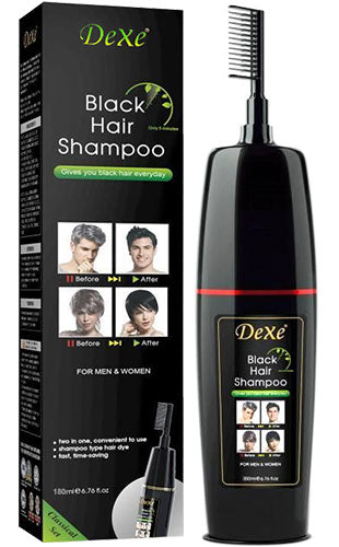 DEXE Black Hair Shampoo -comb (180ml)