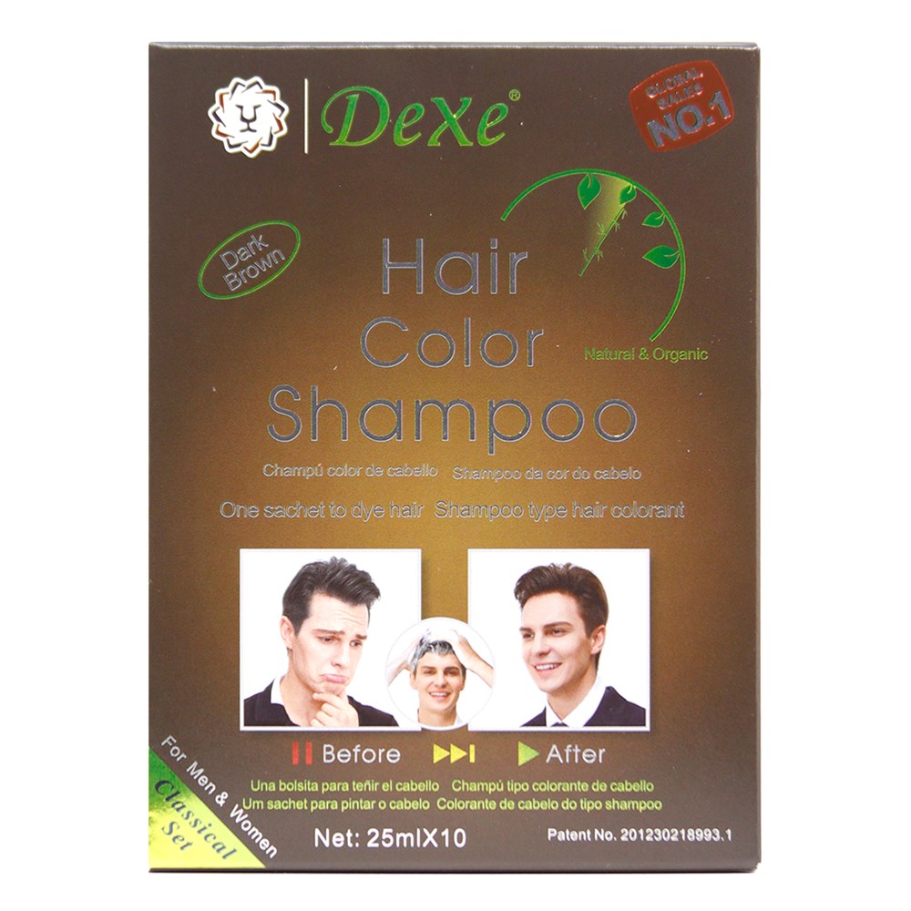 DEXE  Hair Shampoo (25mLX10) - Dark Brown
Sareya Beauty Supply store in Calgary