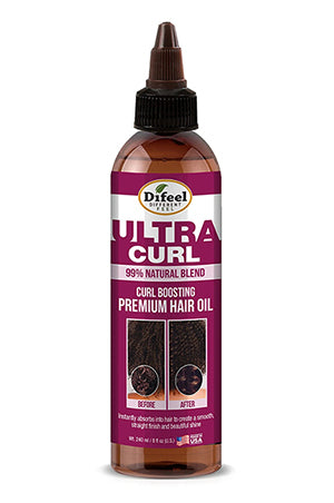 DIFEEL 99% NATURAL PREMIUM ULTRA CURL BOOSTER HAIR OIL BLEND - 8OZ