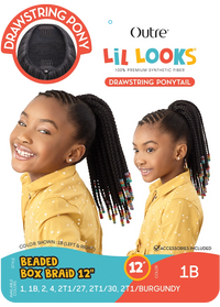 Thumbnail for OUTRE LIL LOOKS DRAWSTRING PONYTAIL BEADED BOX BRAIDS 12