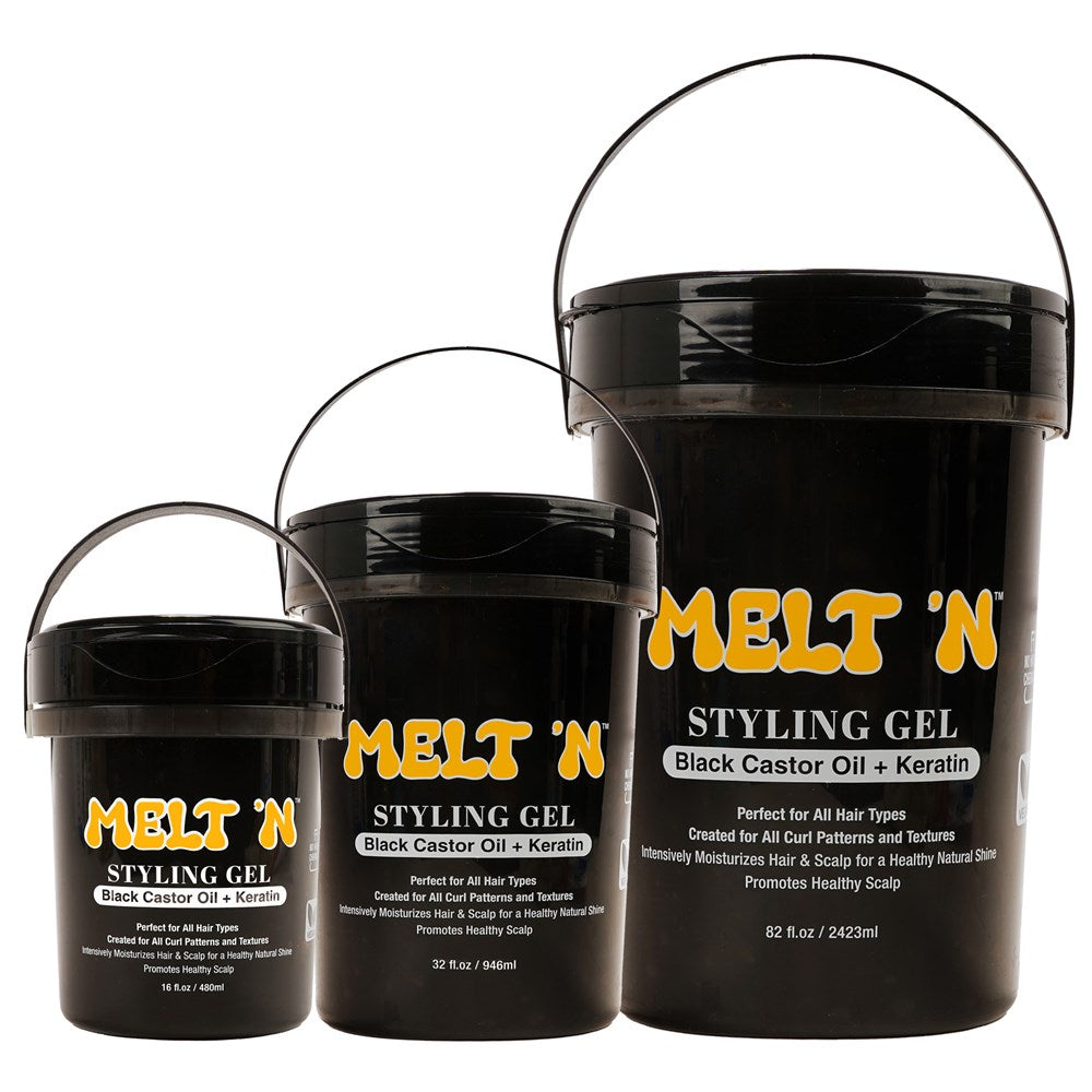 EBIN MELT'N Styling Gel Black [Black Castor Oil + Keratin]
Sareya Beauty Supply Store in Calgary Alberta Canada
