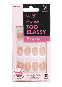 Thumbnail for Ebin New York nail extensions packaging with 'Mood: Too Classy' text on a white background