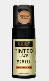 Thumbnail for EBIN New York Tinted Lace Mousse bottle in Medium Brown on a white background
