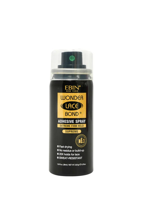 Ebin Wonder Lace Bond adhesive spray can on a white background