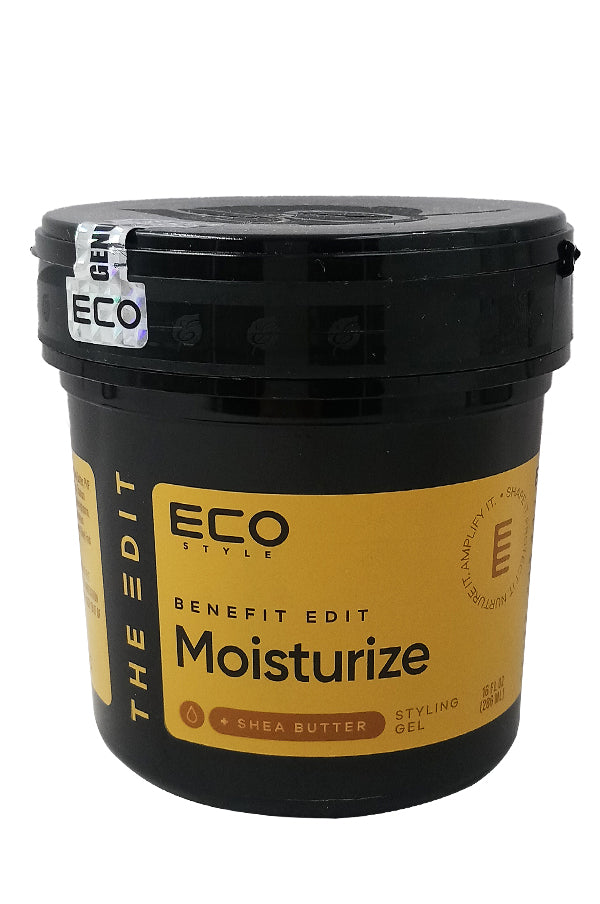 Black jar with yellow label featuring 'ECO Style' on a white background