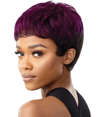 Thumbnail for OUTRE SYNTHETIC FULL WIGS FAB & FLY COLOR QUEEN HH-ESME, SIDE VIEW PURPLE