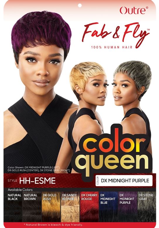 OUTRE SYNTHETIC FULL WIGS FAB & FLY COLOR QUEEN HH-ESME, BOX IMAGES