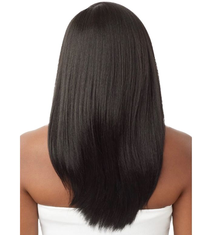 OUTRE  SLEEKLAY SYNTHETIC GLUELESS LACE FRONT WIG - ETINA, BACK VIEW