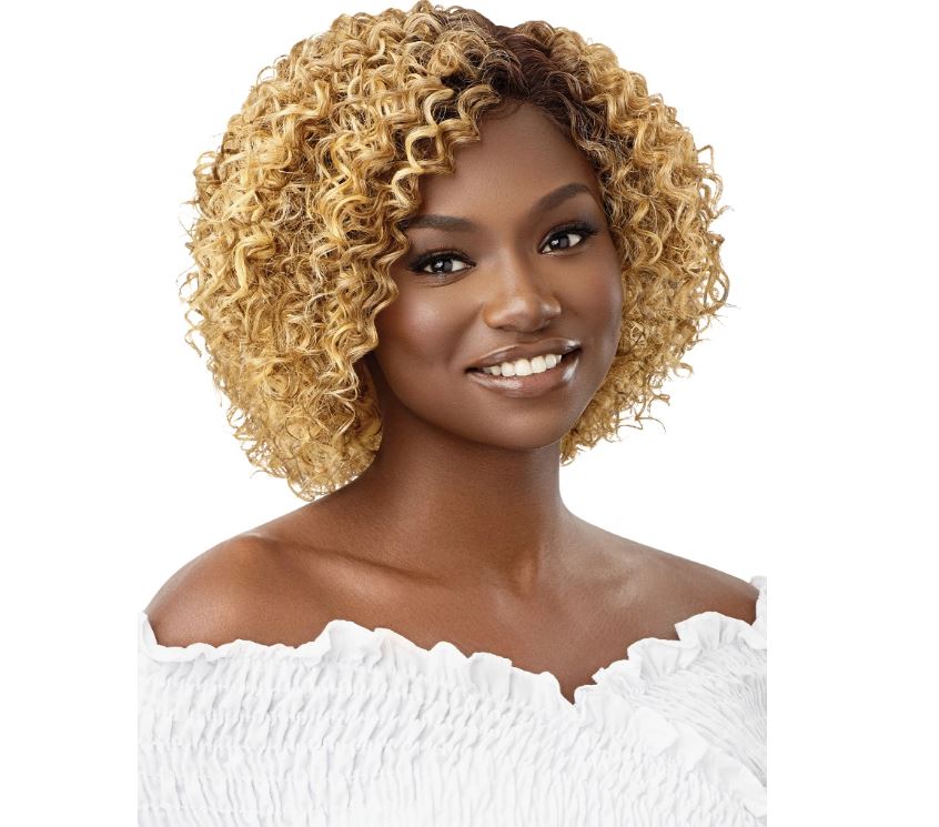 OUTRE SYNTHETIC HD LACE FRONT EVERYWEAR WIG - EVERY22, SIDE VIEW BLONDE