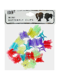 Thumbnail for Packaged mini butterfly clips with colorful design on a white background