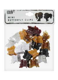 Thumbnail for Packaged mini butterfly clips with Eden brand on a white background