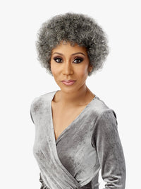 Thumbnail for EMPIRE WIG 100% HUMAN HAIR WIG - BLISS  SALT & PEPPER, DIRECT FRONT