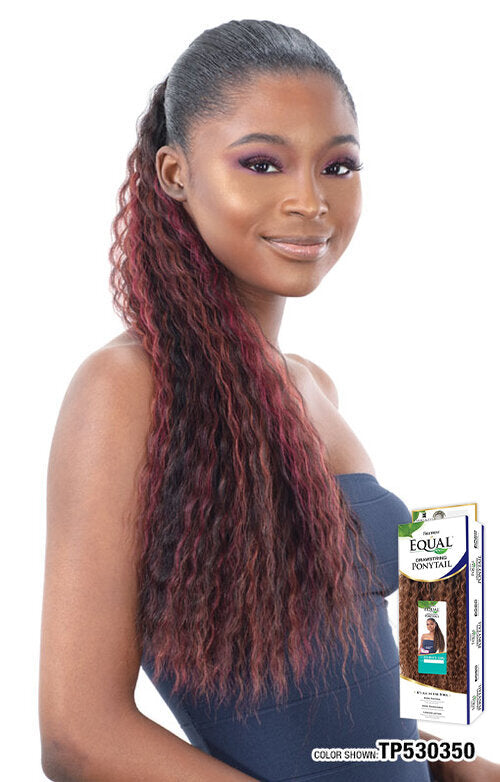 SHAKE N GO FREETRESS EQUAL DRAWSTRING PONYTAIL ESSENCE GIRL, SIDE VIEW