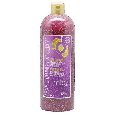 FAIR & WHITE MISS WHITE Beauty Exfoliating Shower Gel -32 oz, sareya Beauty Supply Store in Calgary Alberta Canada