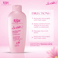 Thumbnail for FAIR & WHITE So White Refreshing Brightening Body Wash - 1000ml / 33.8 fl oz - Daily Moisturizing Skin Shower Gel, with Pomegranate & Melon Extracts