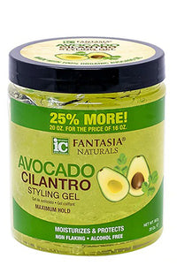 Thumbnail for FANTASIA IC Avocado Cliantro Styling Gel (20oz)
Sareya Beauty Supply store