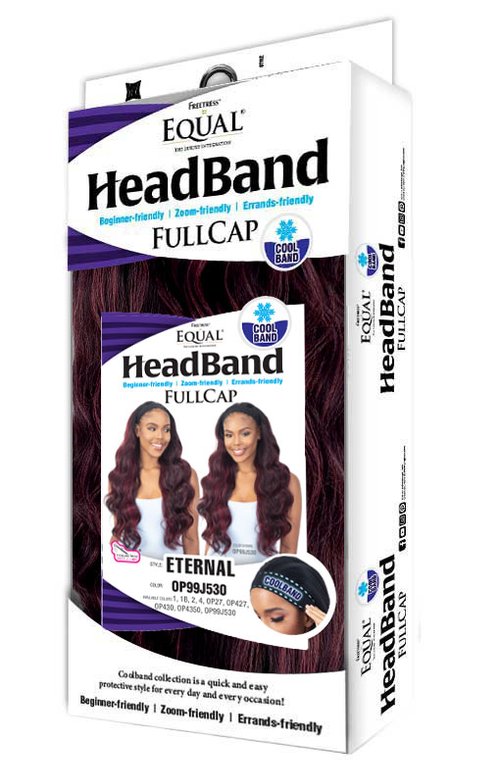 SHAKE-N-GO FREETRESS EQUAL Headband Full Cap Wig-ETERNAL