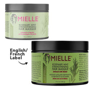 Thumbnail for MIELLE ROSEMARY MINT STRENGTHENING HAIR MASQUE - 12 OZ- ENGLISH FRENCH LABEL