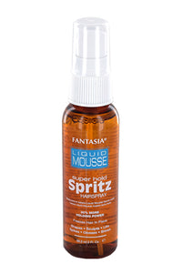 Thumbnail for Fantasia Liquid Mousse Super Hold Spritz Hairspray bottle on a white background