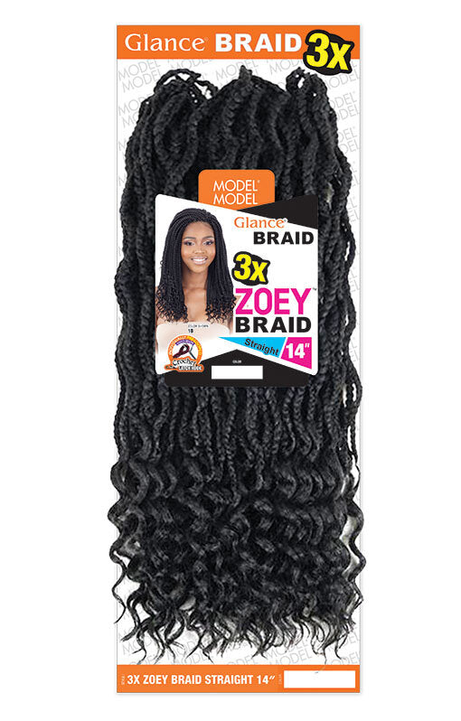 MODEL MODEL 3X Zoey Braid Straight 14"-3- Sareya Beauty - Calgary hair store