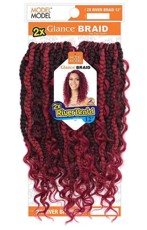 MODEL MODEL Glance Braid 2X River Braid 12"