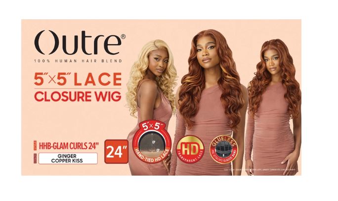 OUTRE 5x5 LACE CLOSURE SYNTHETIC WIG -GLAM CURLS 24"