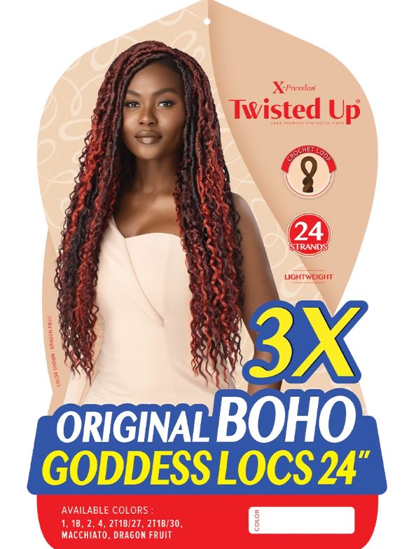 OUTRE X-PRESSION - 3X ORIGINAL BOHO GODDESS LOCS 24"- LABEL