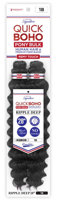 Thumbnail for HARLEM 125 KIMA Classic Signature Quick BOHO Pony Bulk – Ripple Deep 28″ Boho Braids Sareya Beauty supply store in calgary Alberta Canada