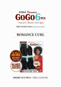 Thumbnail for Kima Treasure Gogo6 PCS hair product packaging on a white background