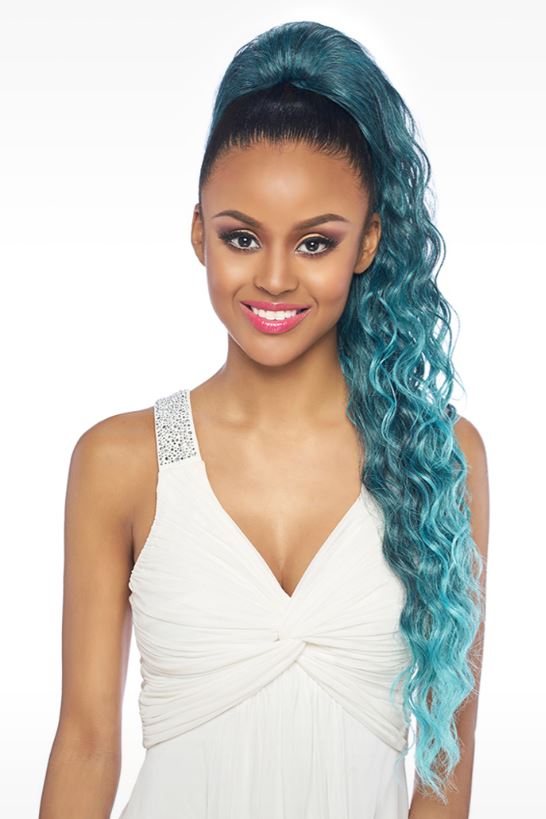 HARLEM 125 Samba 154 Drawstring Ponytail V Shaped Straight 28" Sareya Beauty Supply store in calgary Alberta Canada 