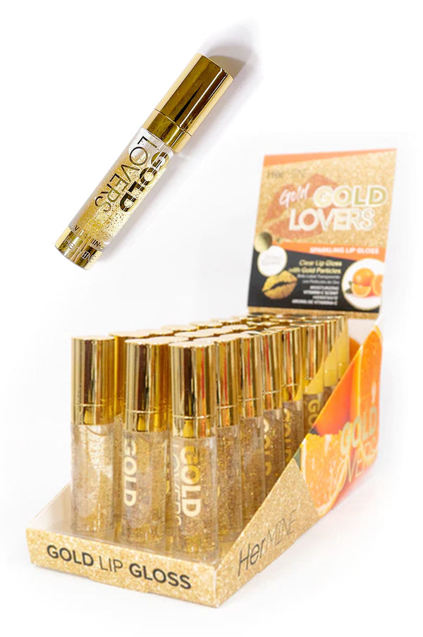 HERMINE GOLD LOVERS SPARKLING LIP GLOSS-VITAMIN C