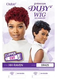 Thumbnail for OUTRE DUBY WIG CLIPPER CUT HUMAN HAIR - RAVEN, BOX LABEL