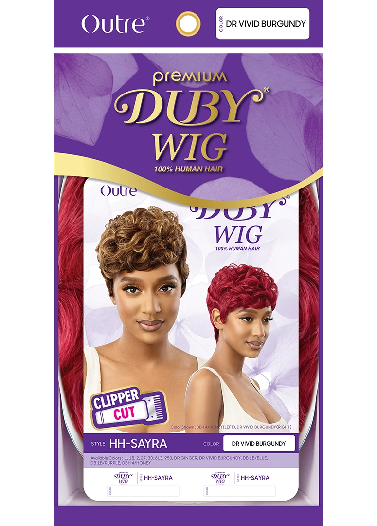 OUTRE DUBY WIG CLIPPER CUT HUMAN HAIR- SAYRA, BOX