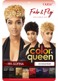 Thumbnail for OUTRE FAB & FLY FULL CAP WIG COLOR QUEEN HUMAN HAIR - SOFINA, BOX LABEL