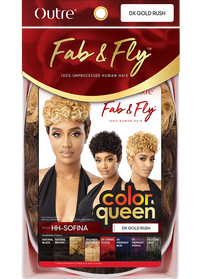 Thumbnail for OUTRE FAB & FLY FULL CAP WIG COLOR QUEEN HUMAN HAIR - SOFINA, BOX PRODUCT