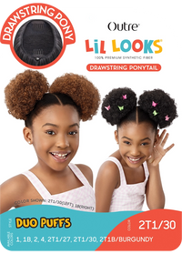 Thumbnail for OUTRE LIL LOOKS DRAWSTRING PONYTAIL DUO PUFFS